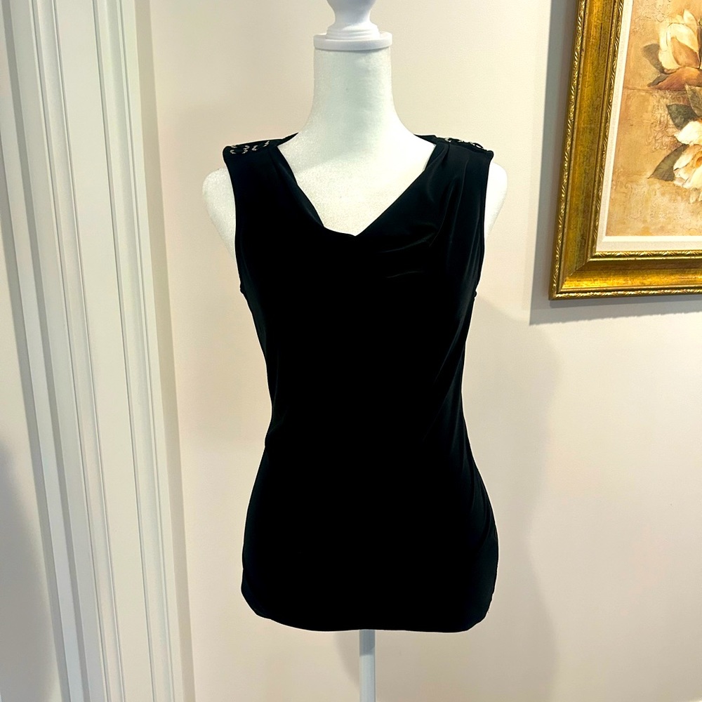 WHBM Black sleeveless top size XS